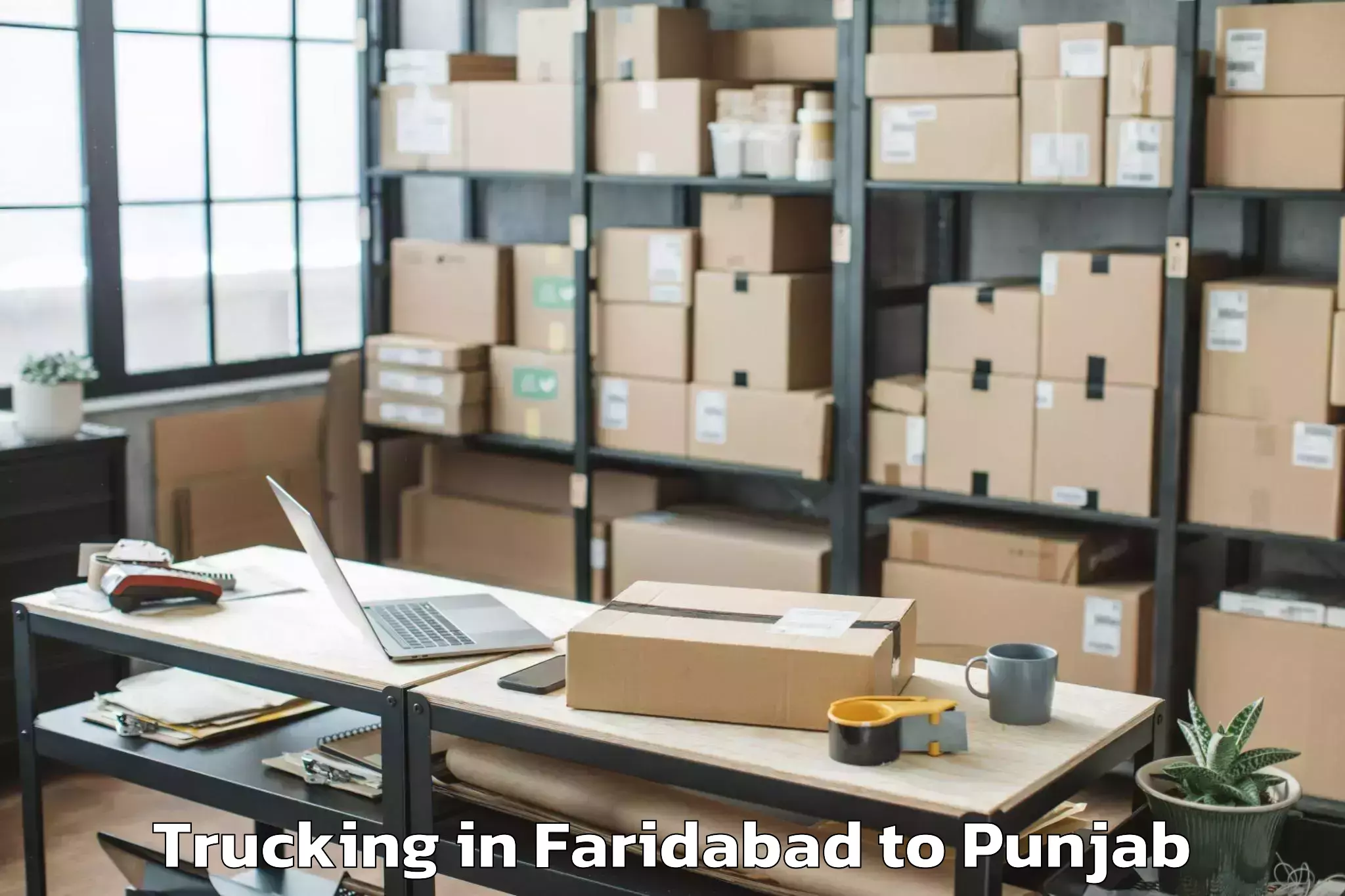 Faridabad to Balachor Trucking